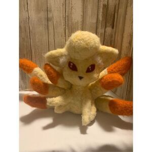 Pokémon Ninetails Needle Felt Handcrafted Plush 10”